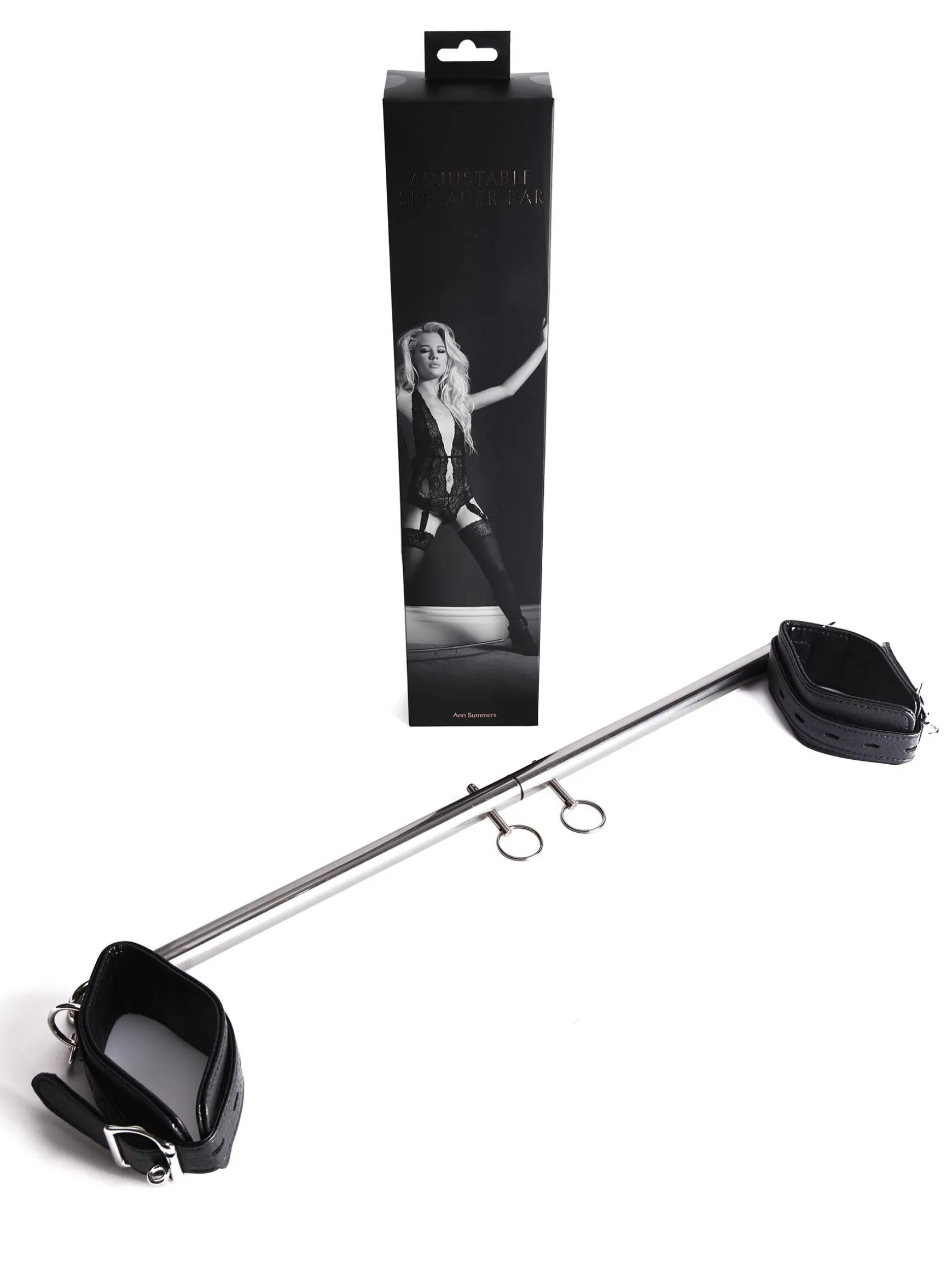 Adjustable Spreader Bar with Faux Leather Cuffs