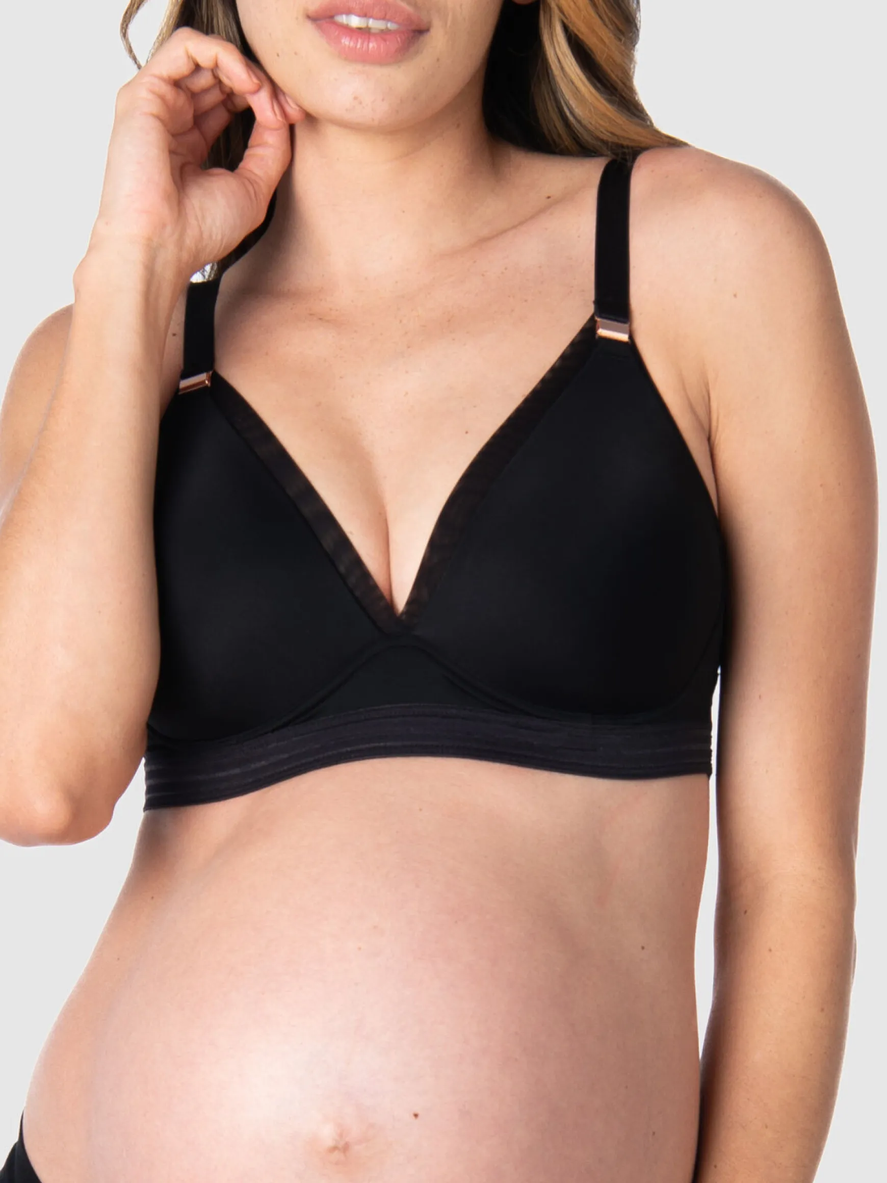 Ambition T-Shirt Nursing Bra - Black