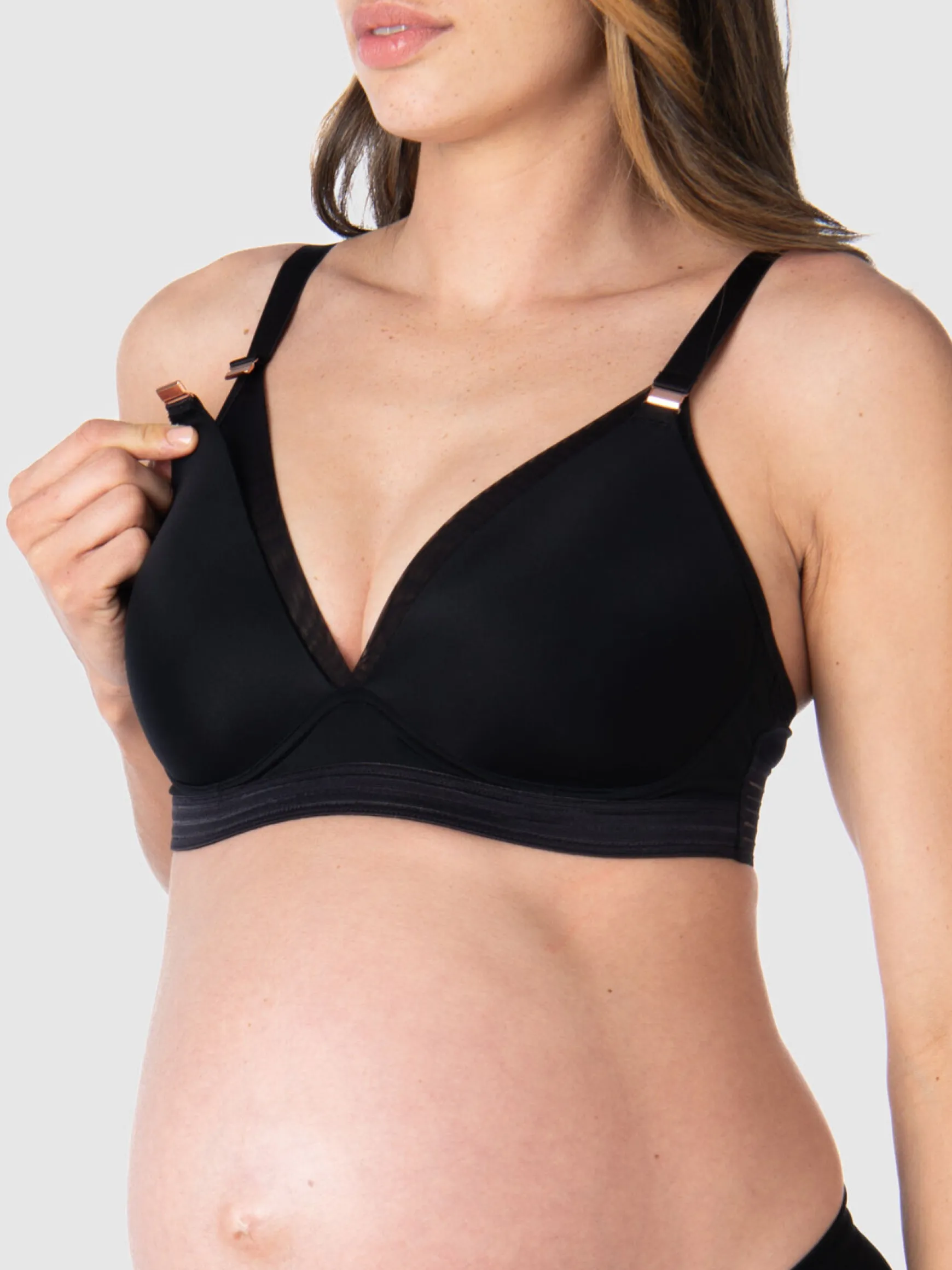 Ambition T-Shirt Nursing Bra - Black