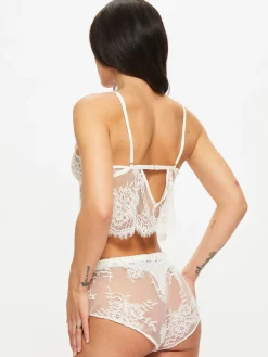 Availing All Over Lace Cami Top & Shorts Set - White