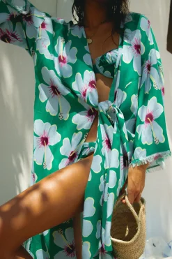 Blue Belle Kimono - Green