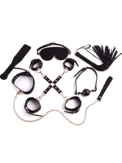 Bondage Vault PU 8 Piece Bondage Gift Set