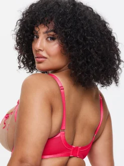 Bound By Love Non-Padded Balcony Bra - Mid Pink