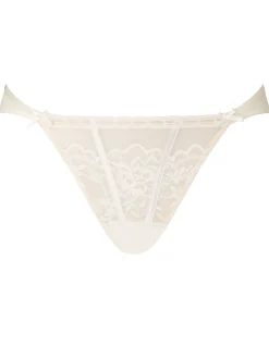 Caged Lace Brazilian Knickers - Ivory