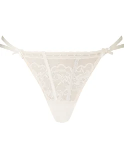 Caged Lace G-String - Ivory