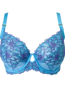 Camille Sequin Non Padded Fuller Bust Balcony Bra - Light Blue