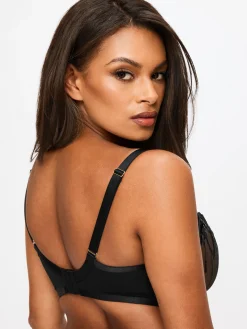 Desiring Decadence Fuller Bust Non Padded Balcony Bra - Black
