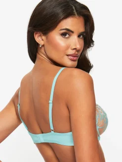Devoted To You Non Padded Balcony Bra - Aqua