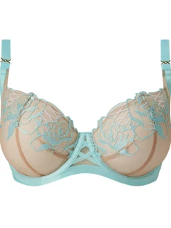 Devoted To You Non Padded Balcony Bra - Aqua