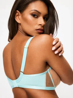 Devoted To You Non Padded Balcony Bra - Aqua