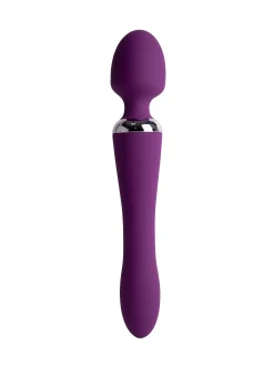 Double Ended Dual Vibrating Wand Massager