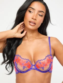 Dusk Till Dawn Non Padded Balcony Bra - Purple
