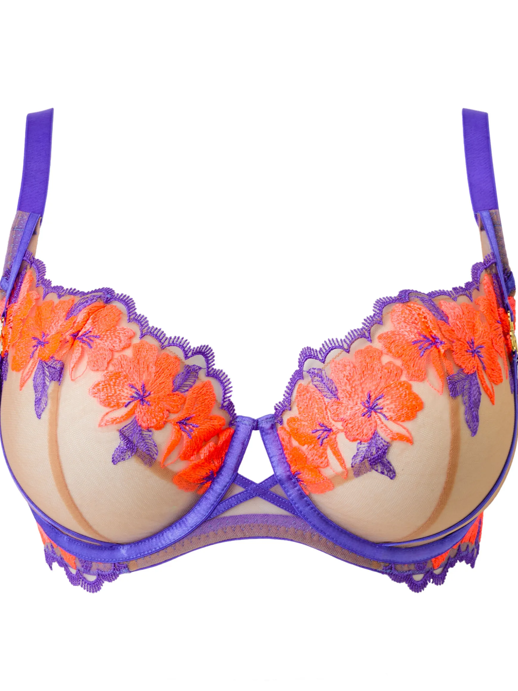 Dusk Till Dawn Non Padded Balcony Bra - Purple