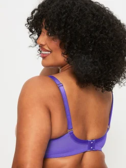 Dusk Till Dawn Non Padded Balcony Bra - Purple