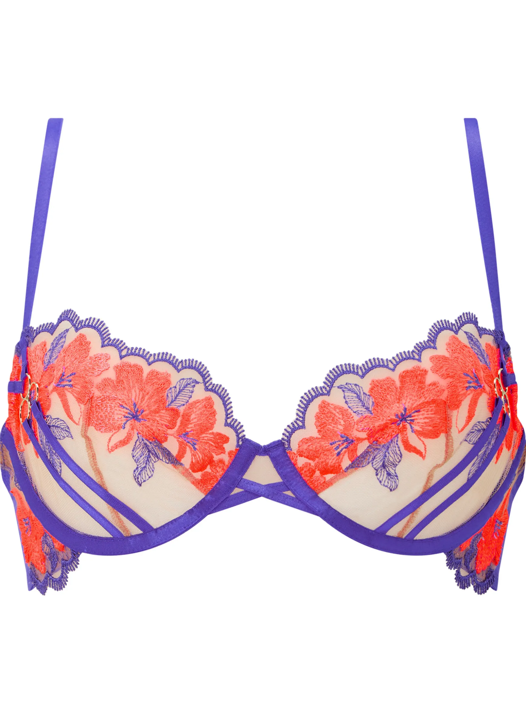 Dusk Till Dawn Non Padded Balcony Bra - Purple