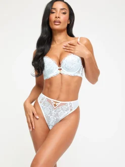 Endless Attraction Crotchless Thong - Ivory