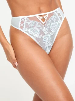 Endless Attraction Crotchless Thong - Ivory