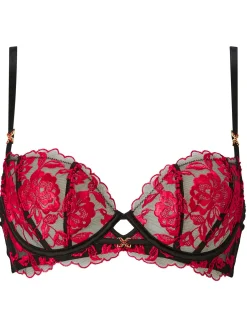 Endless Attraction Non Padded Balcony Bra - Black/Red