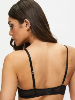 Endless Attraction Padded Plunge Bra - Black/Red