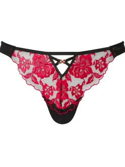 Endless Attraction Thong - Black/Red