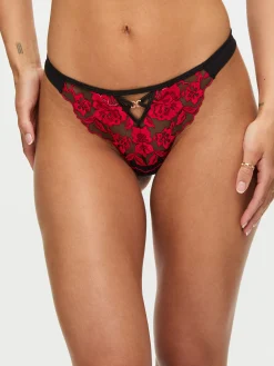 Endless Attraction Thong - Black/Red