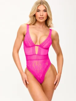 Eternal Lace Lingerie Body - Pink