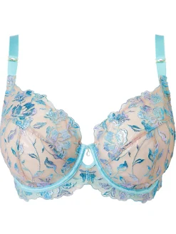 Euphoric Non Padded Balcony Bra - Aqua
