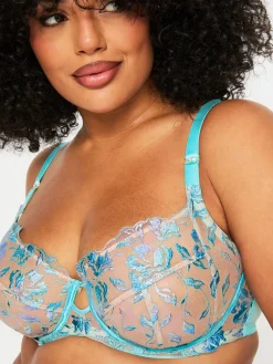 Euphoric Non Padded Balcony Bra - Aqua