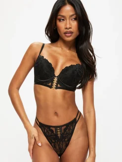 Ever Yours Lace G-String - Black