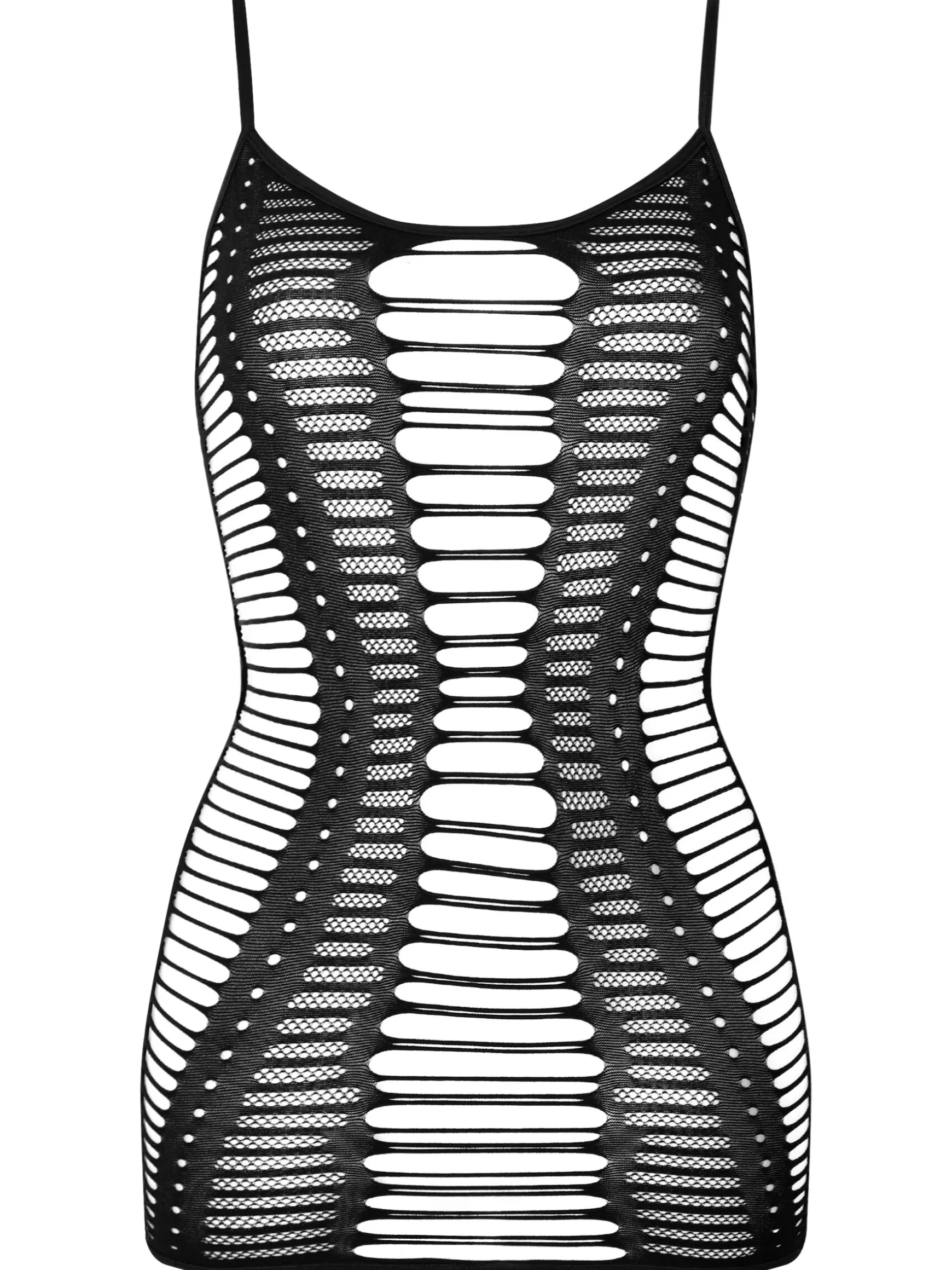 Eyes Locked Cut Out Erotic Mini Dress - Black