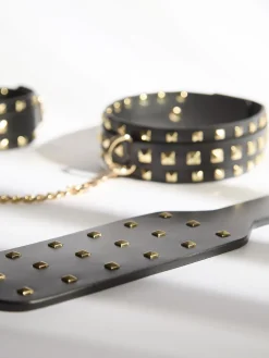 Fetish Luxe PU Studded Bondage Paddle