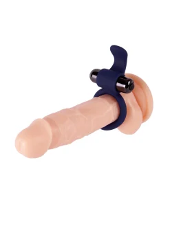Flicker Silicone Cock Ring with Removable Bullet Vibrator