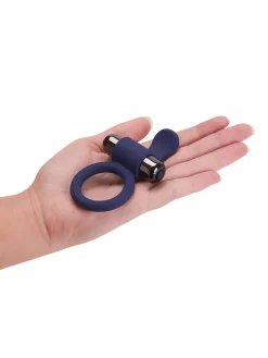 Flicker Silicone Cock Ring with Removable Bullet Vibrator