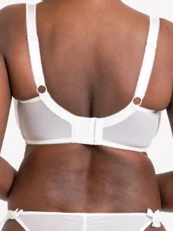Flora Balcony Bra - White