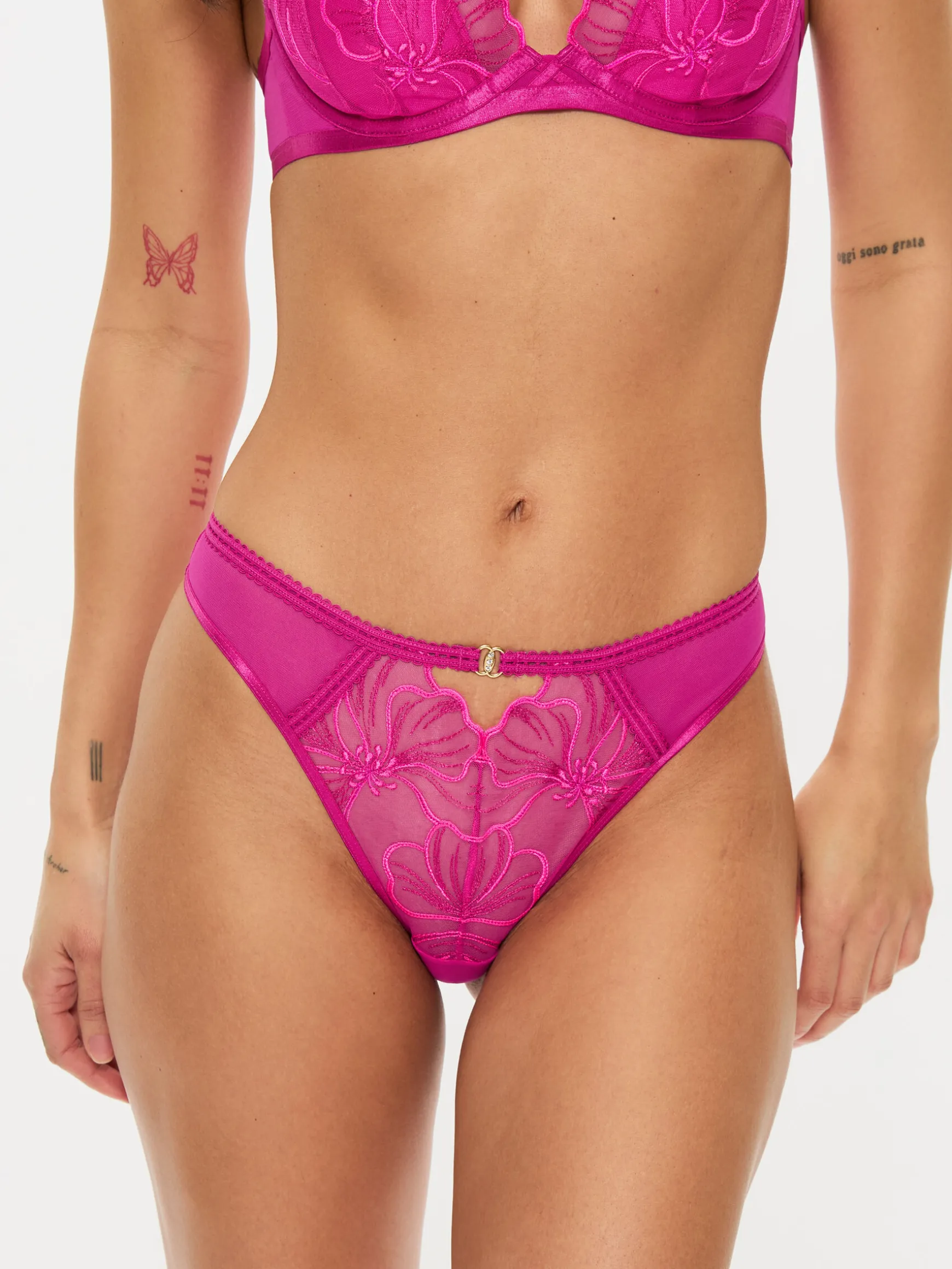 Floral Fling Brazilian - Mid Pink