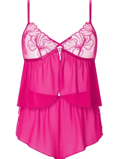 Floral Fling Cami Set - Mid Pink