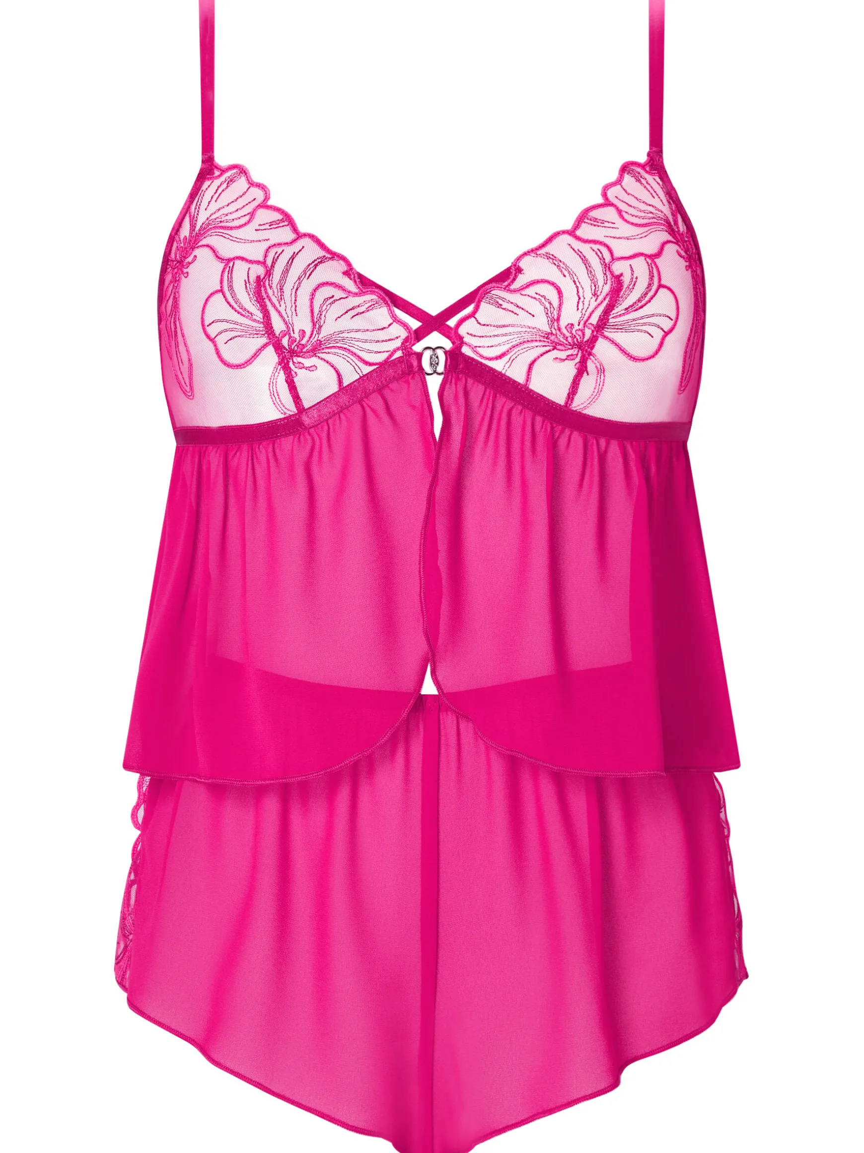 Floral Fling Cami Set - Mid Pink