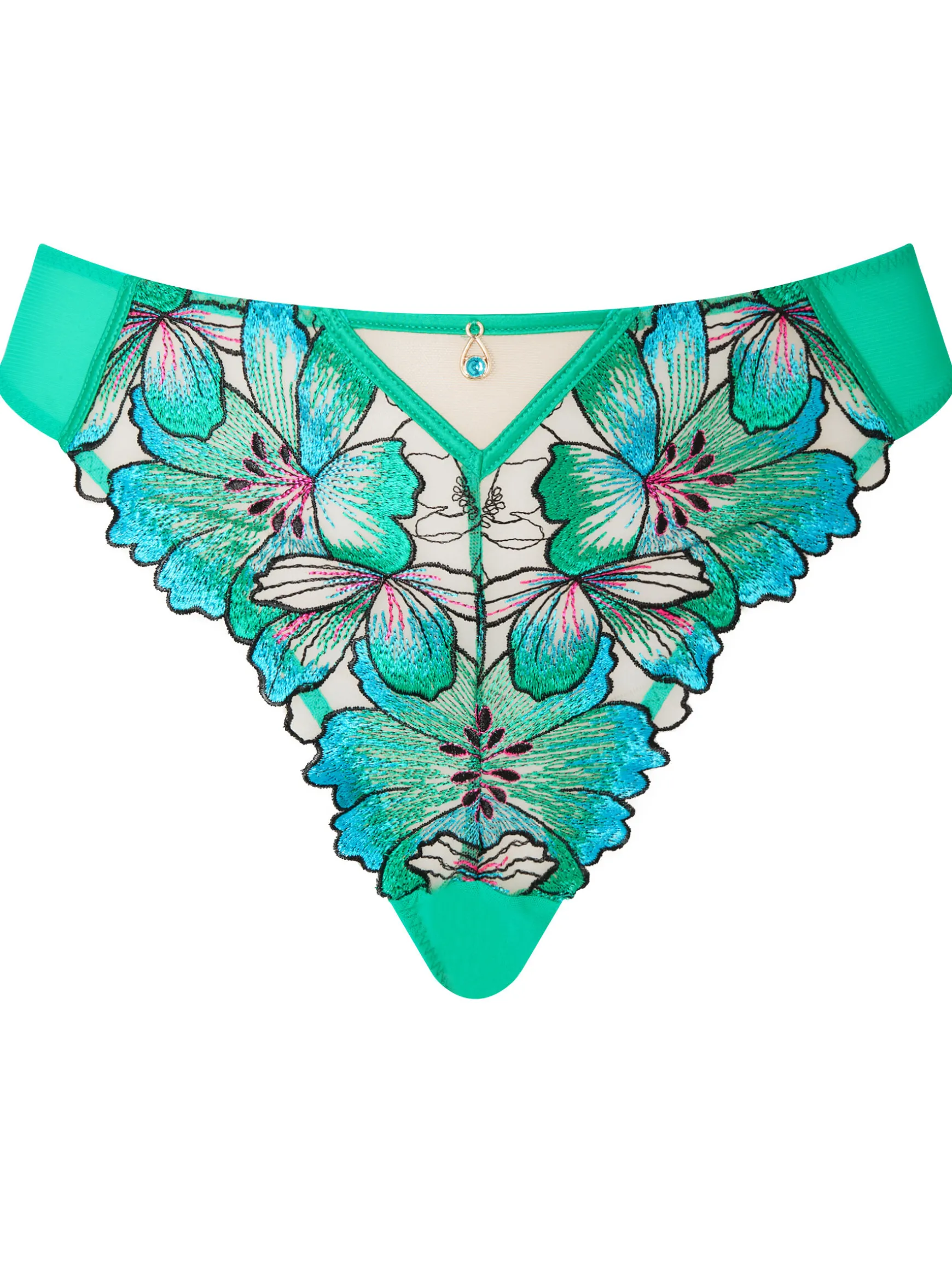 Fluorescence Brazilian Knickers - Bright Green