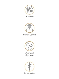 Fusion Rechargeable Waterproof Remote Control Love Egg