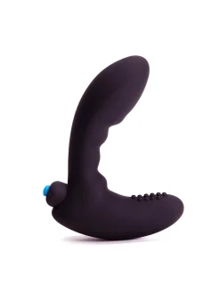 Hard Drive Silicone Prostate Massager with Removable Bullet Vibrator