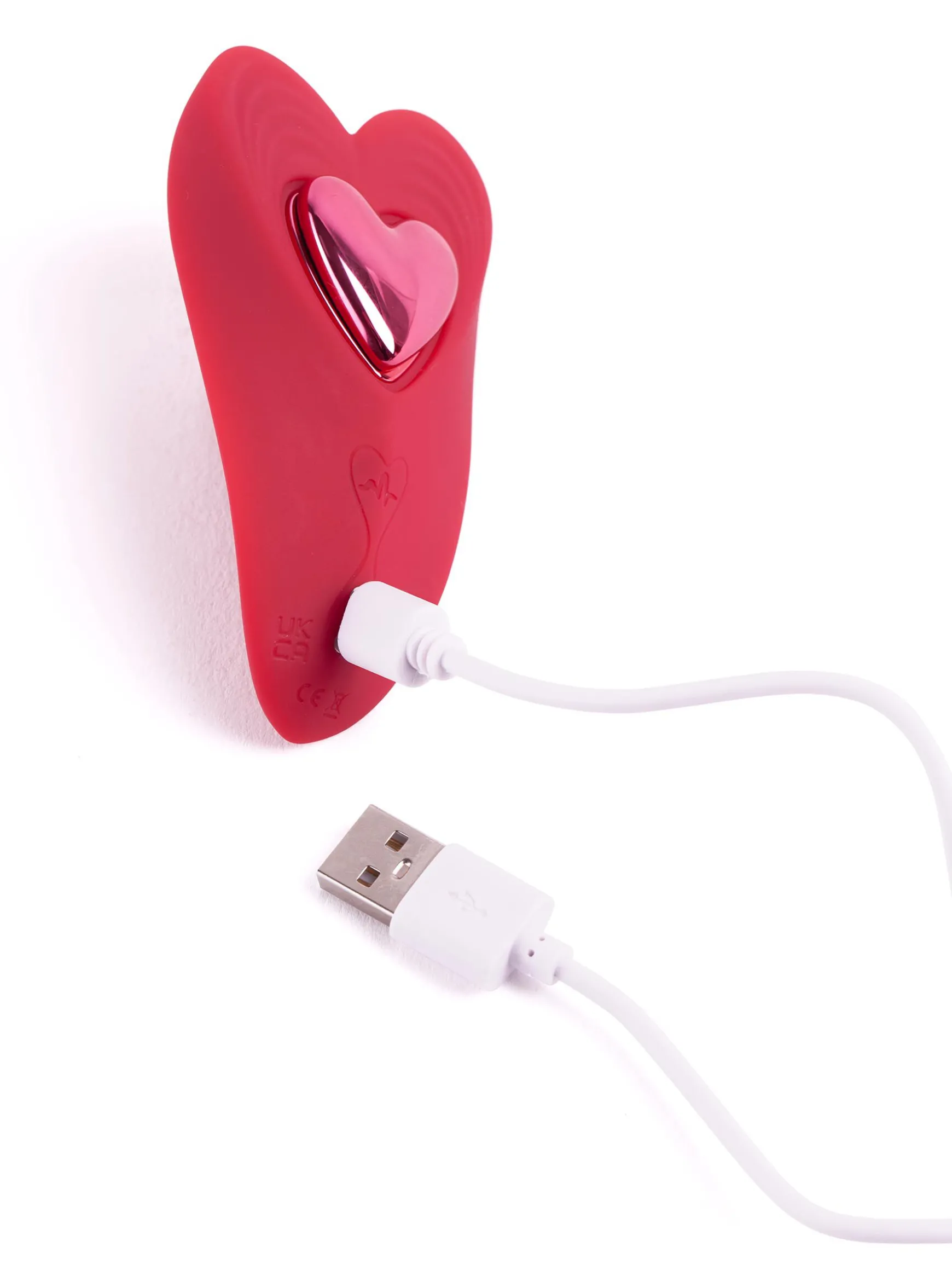 Heart Shaped Remote Control Magnetic Clitoral Knicker Vibrator