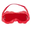 High Gloss PU & Lace Bondage Eyemask
