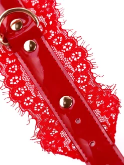 High Gloss PU & Lace Handcuffs