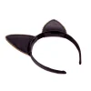 Holographic Oil Slick PU Cat Ears