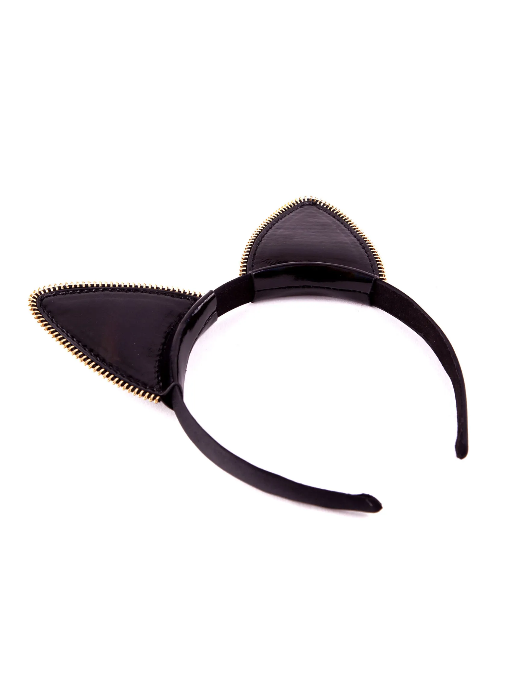 Holographic Oil Slick PU Cat Ears