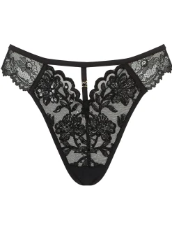 Icon Sequin Thong - Black
