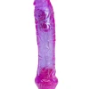 8 Inch Realistic Glitter Jelly G-Spot Vibrator