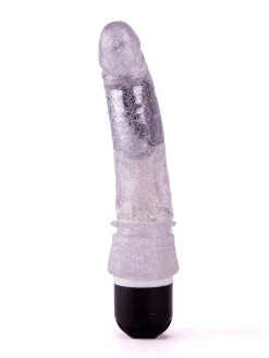 6 Inch Realistic Glitter Jelly Waterproof Vibrating Dildo