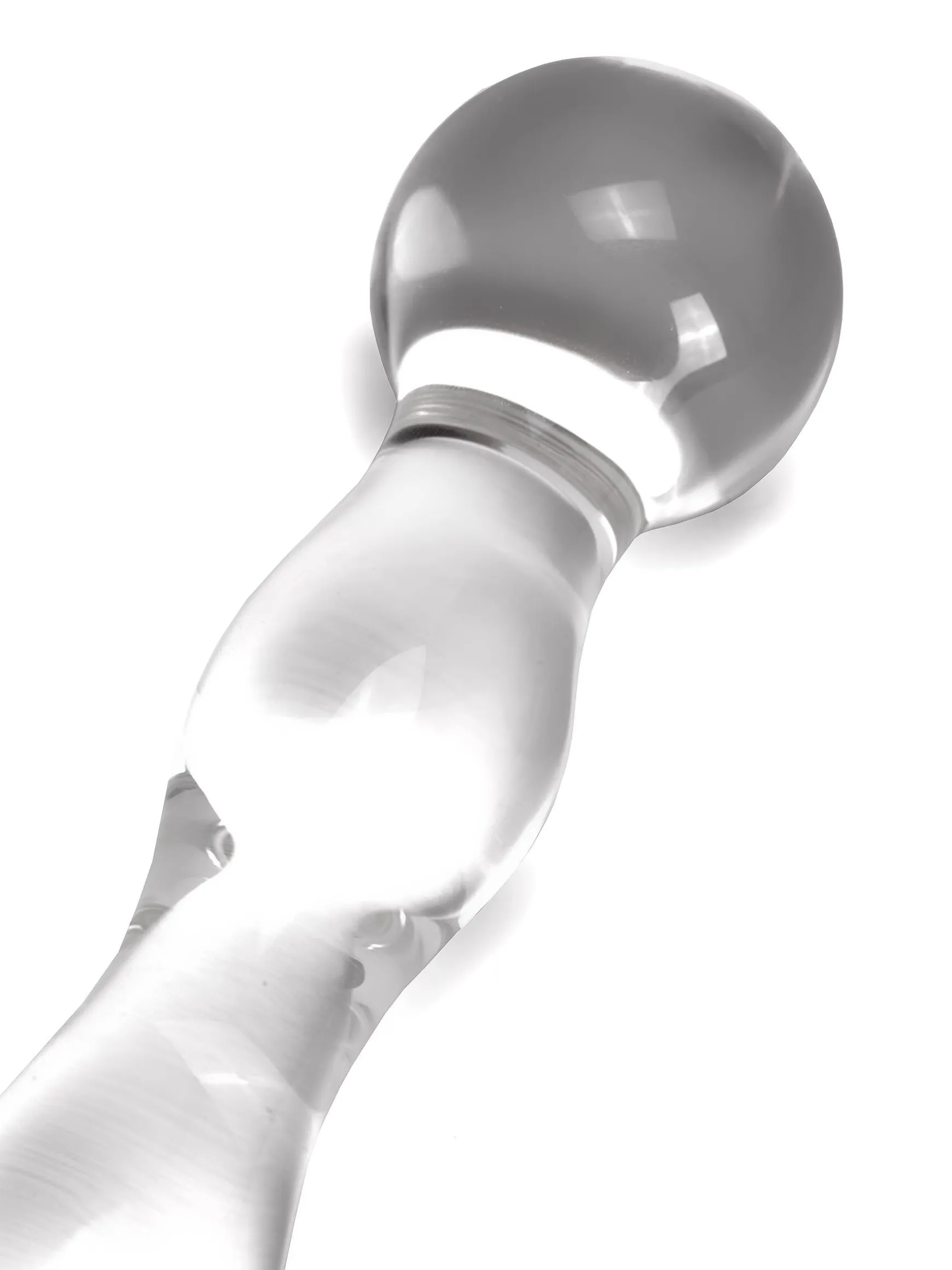 5 Inch Rippled Glass Dildo