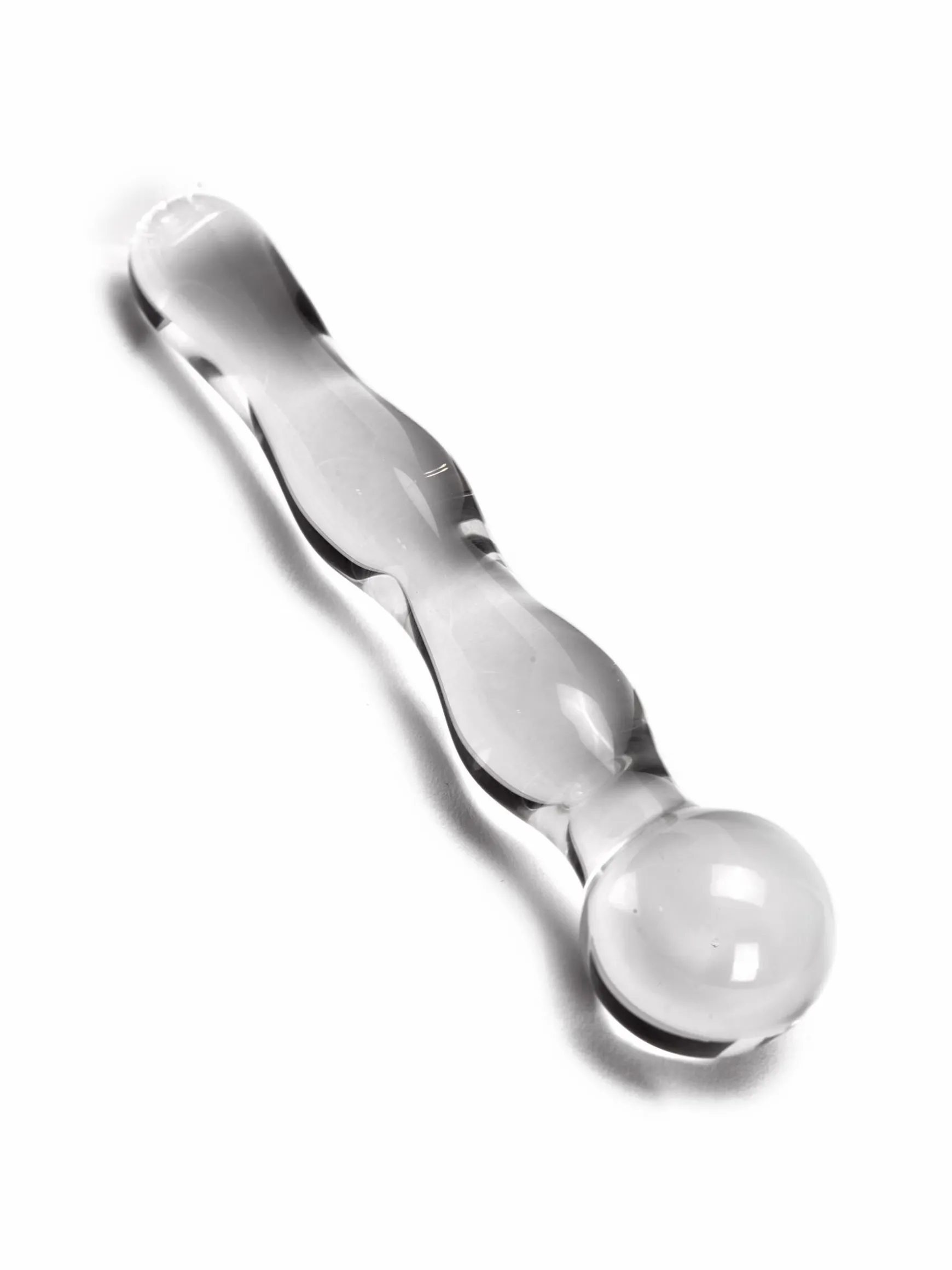 5 Inch Rippled Glass Dildo